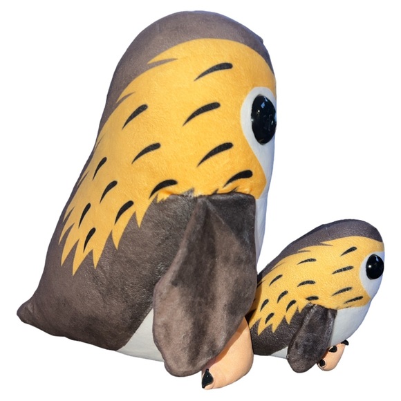 Star Wars Porg Lot Of 2 Squishy Pillow 12” Inches & 8” Inches Stuffed Figures - Picture 4 of 7